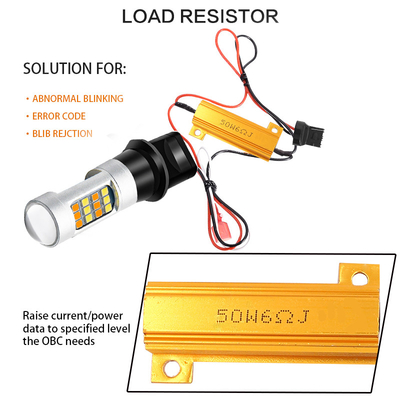 OEM 1156 T20 หลอดไฟ Canbus ไฟเลี้ยวรถยนต์ 7440 ไฟ LED กระพริบภายใน