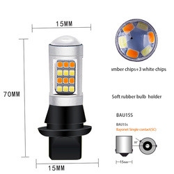 Auto P21w 1156 1157 12v Led Stop ไฟท้ายหลอดไฟ T20 ไฟเบรกรถยนต์