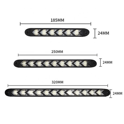 ลูกศรกันน้ำ LED เวลาทำงานไฟ DC 12V ไฟเลี้ยว LED ตามลำดับ 8000K