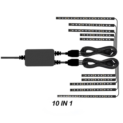 รถจักรยานยนต์ Rgb Led Car Kit ภายใต้ Dash ตกแต่งบรรยากาศ Neon ด้วย APP Wireless