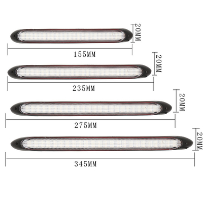 Universal Waterproof Vehicle ไฟวิ่งกลางวัน LED Sequential Flowing Scan 2835 34.5CM
