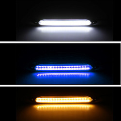 Universal Waterproof Vehicle ไฟวิ่งกลางวัน LED Sequential Flowing Scan 2835 34.5CM