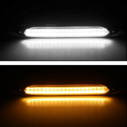 Universal Waterproof Vehicle ไฟวิ่งกลางวัน LED Sequential Flowing Scan 2835 34.5CM