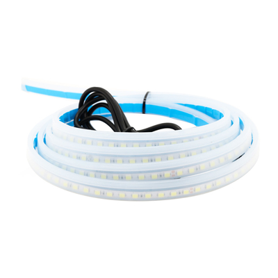2pcs 12V ไฟหน้ารถกันน้ำแบบยืดหยุ่น LED หลอด Strip ไฟเลี้ยวเบรคไฟ LED DRL