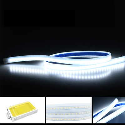 2pcs 12V ไฟหน้ารถกันน้ำแบบยืดหยุ่น LED หลอด Strip ไฟเลี้ยวเบรคไฟ LED DRL