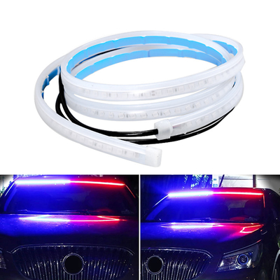 2pcs 12V รถ LED ไฟวิ่งกลางวันแบบยืดหยุ่นไฟหน้า DRL