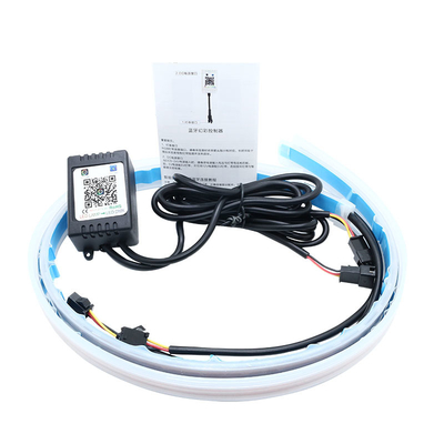 Neon Waterproof Switchback ไฟวิ่งกลางวันอัตโนมัติ RGB APP Control DRL 12 volt