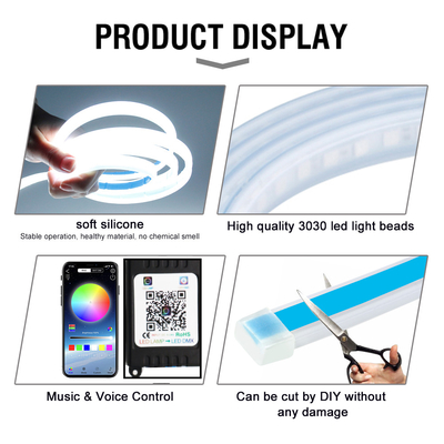 2pcs 30/45/60cm RGBLED ไฟวิ่งกลางวัน Slim Sequential ไฟเลี้ยว LED แบบยืดหยุ่นได้