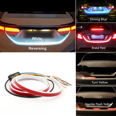 Streamer Waterproof ไฟหน้ารถ Led Tube Strip ไฟเตือนประตูรถฉุกเฉิน 1.2m / 1.5m