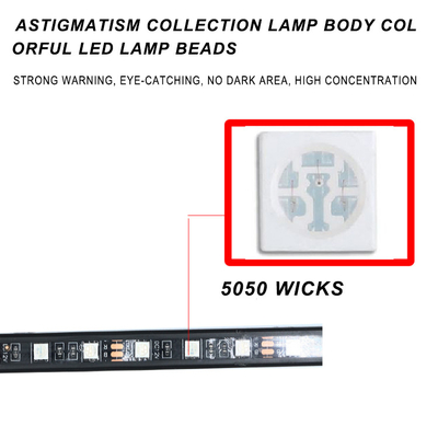 การควบคุมด้วยเสียงที่มีสีสันบรรยากาศไฟหน้ารถ LED Strip ตกแต่ง RF Rgb 5050