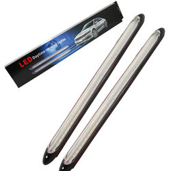 Drl คำเตือนฉุกเฉินไฟหน้ารถ Led Tube ลำแสงสองสีเลี้ยวสัญญาณ