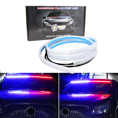 ไฟเตือนประตูรถ LED กลางแจ้ง 12V สีขาวกันน้ำ 120cm