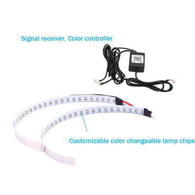 IP 67 LED รถ Ambient Lights APP ควบคุมไฟหน้า Angel Eye Kits 360 องศา SMD Demon Halo Rings Kit