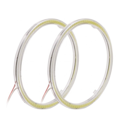 รถจักรยานยนต์ DRL LED รถ ไฟตัดหมอก COB 60 มม. 70 มม. 80 มม. 90 มม. 100 มม. 110 มม
