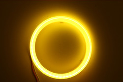 Cotton Light Cob Led Angel Eyes ไฟหน้ารถ 70 มม. สีแดงสีน้ำเงินไฟตัดหมอก 12-18V 60 มม. 80 มม