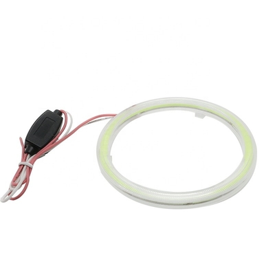 ไฟหน้ารถ Cob 90mm Angel Eyes RED BLUE ไฟตัดหมอก 12-18V