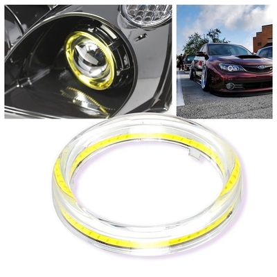 Cob Angel Eyes ไฟ LED รถ Ambient 100 มม. ไฟตัดหมอกสีแดงสีน้ำเงิน 12-18V