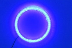 Cob Angel Eyes ไฟ LED รถ Ambient 100 มม. ไฟตัดหมอกสีแดงสีน้ำเงิน 12-18V