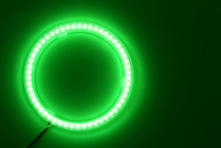 Cob Angel Eyes ไฟ LED รถ Ambient 100 มม. ไฟตัดหมอกสีแดงสีน้ำเงิน 12-18V