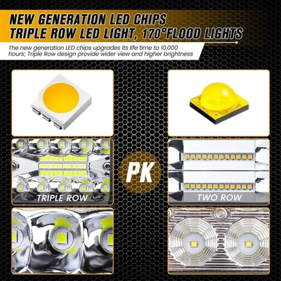 อลูมิเนียมเหล็ก LED ไฟขับรถ 10-30V LED แสงสตาร์สําหรับรถยนต์