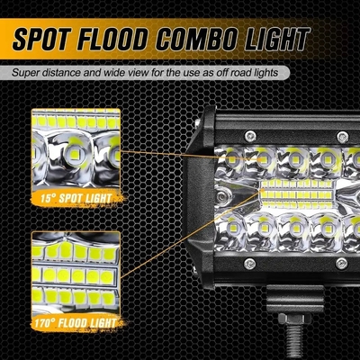 อลูมิเนียมเหล็ก LED ไฟขับรถ 10-30V LED แสงสตาร์สําหรับรถยนต์