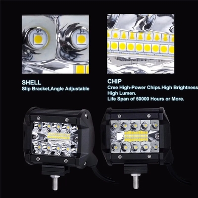 อลูมิเนียมเหล็ก LED ไฟขับรถ 10-30V LED แสงสตาร์สําหรับรถยนต์