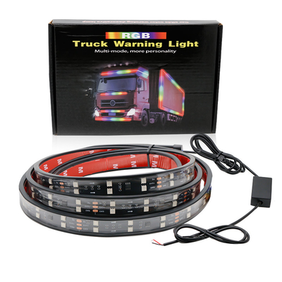 24V 5050 SMD 5A 2.4m แสงบรรยากาศภายในรถยนต์ พร้อมสายไฟระยะไกลสําหรับรถตู้