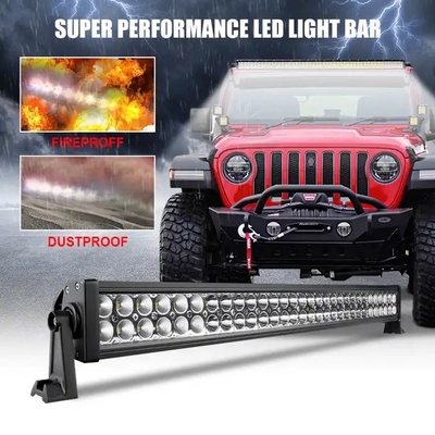 22 นิ้ว กันฝุ่น LED Light Bar สําหรับรถบรรทุก, 4wd Jeep SUV เรือ LED Offroad Light Bar