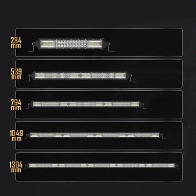 สายไฟ LED สองแถว สําหรับรถยนต์ 200W - 1000W โปรไฟล์อลูมิเนียม
