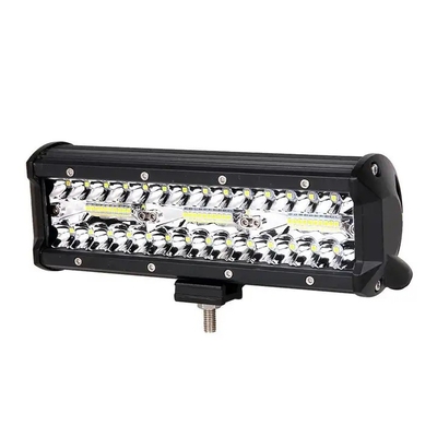 9 นิ้ว 180W ดับเบิลแถว LED แสงบาร์ สีขาว / แอมเบอร์ สําหรับรถนอกถนน