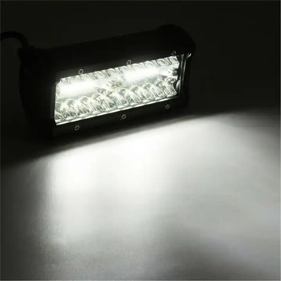 9 นิ้ว 180W ดับเบิลแถว LED แสงบาร์ สีขาว / แอมเบอร์ สําหรับรถนอกถนน