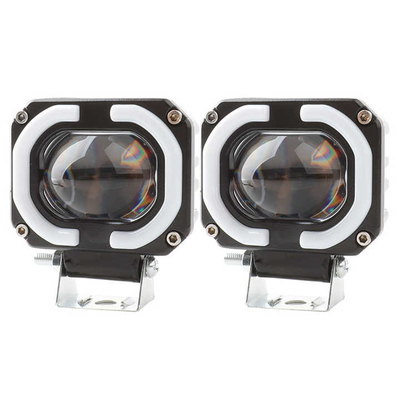4x4 Offroad LED Work Lamp ไฟหน้าหมอก ไฟขับ 12-80V 4 นิ้ว 30W สีคู่