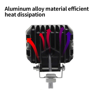 4x4 Offroad LED Work Lamp ไฟหน้าหมอก ไฟขับ 12-80V 4 นิ้ว 30W สีคู่