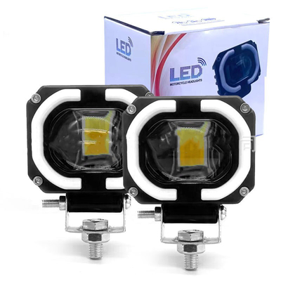 4x4 Offroad LED Work Lamp ไฟหน้าหมอก ไฟขับ 12-80V 4 นิ้ว 30W สีคู่