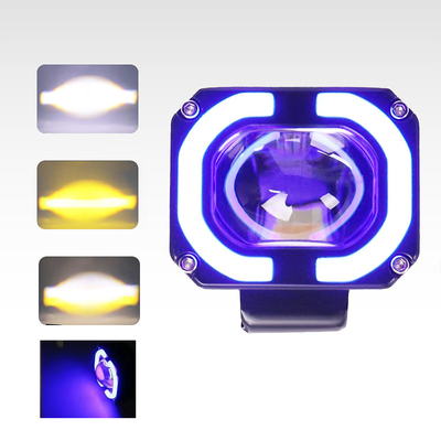 4x4 Offroad LED Work Lamp ไฟหน้าหมอก ไฟขับ 12-80V 4 นิ้ว 30W สีคู่