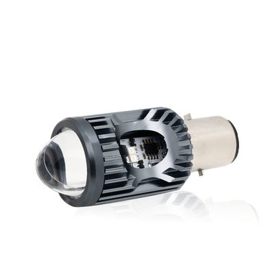 มินิ ไฟขับรถ DRL มอเตอร์ไซค์ ไฟหน้า LED หลอดไฟ H4 H6 BA20D P15D รถยนต์ มะลาตาโปรเจคเตอร์ เลนส์สองสี