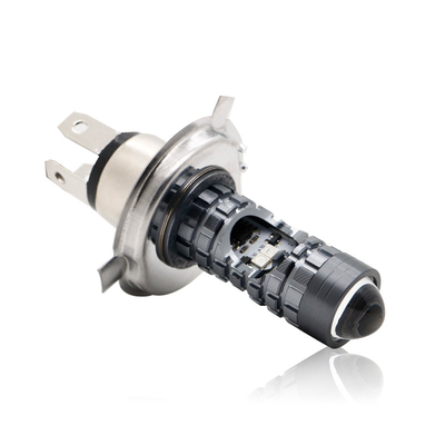 มินิ ไฟขับรถ DRL มอเตอร์ไซค์ ไฟหน้า LED หลอดไฟ H4 H6 BA20D P15D รถยนต์ มะลาตาโปรเจคเตอร์ เลนส์สองสี
