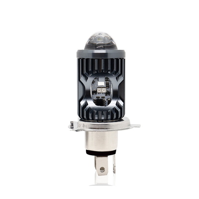 มินิ ไฟขับรถ DRL มอเตอร์ไซค์ ไฟหน้า LED หลอดไฟ H4 H6 BA20D P15D รถยนต์ มะลาตาโปรเจคเตอร์ เลนส์สองสี