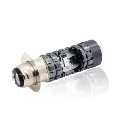 มินิ ไฟขับรถ DRL มอเตอร์ไซค์ ไฟหน้า LED หลอดไฟ H4 H6 BA20D P15D รถยนต์ มะลาตาโปรเจคเตอร์ เลนส์สองสี