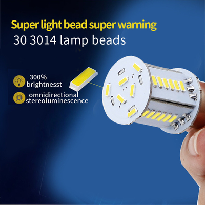 สัญญาณเลี้ยว LED สําหรับรถยนต์ที่สามารถปรับแต่งได้ 3014 30SMD S25 1156 BA15S BAU15S BAY15D ไฟท้าย