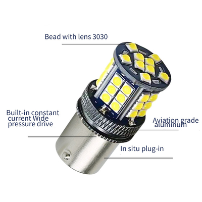อลูมิเนียมสับสน LED สัญญาณการหัน 3030 39 SMD 12v 1156 BA15S 1157 BAY15D T20 T25 สัญญาณการหันรถ