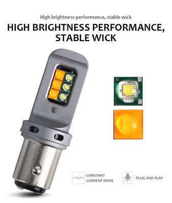ไฟสัญลักษณ์เบรกหัน LED 5W ระยะยาว พร้อม 1156 หลอด LED 12smd สากล 1156 P21W BA15S PY21W 3157 7443 Canbus