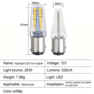 1157 32SMD แอมเบอร์ LED เบรกเปลี่ยนสัญญาณ ไฟ LED หลอดรถยนต์ Tail Stop Turn สัญญาณกลับสําหรับจักรยานยนต์