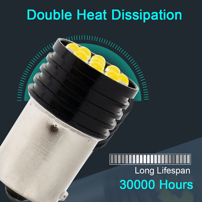 1157 BAY15D LED P21/5W 1156 BA15S P21W หลอด LED 9 SMD 3030 R5W R10W รถยนต์กลับแสงไฟเบรคเท้า