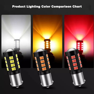 1157 1156 4014 66 SMD LED เบรกไฟ รถยนต์ย้อนหลัง ด้านในหลอดไฟ LED รถยนต์ Canbus