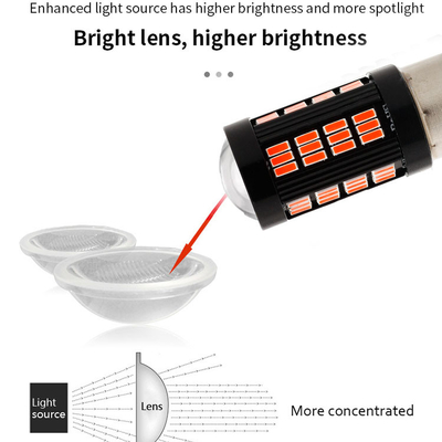 1157 1156 4014 66 SMD LED เบรกไฟ รถยนต์ย้อนหลัง ด้านในหลอดไฟ LED รถยนต์ Canbus