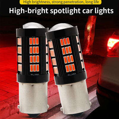 1157 1156 4014 66 SMD LED เบรกไฟ รถยนต์ย้อนหลัง ด้านในหลอดไฟ LED รถยนต์ Canbus