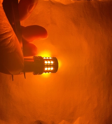 สีขาว LED ไฟสัญลักษณ์การหันรถ อัตโนมัติ 12V 24V 2835 45SMD 1156 1157 T25 3156 3157 T20 7440 7443 Canbus หลอดรถ LED