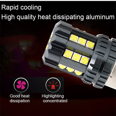 สีขาว LED ไฟสัญลักษณ์การหันรถ อัตโนมัติ 12V 24V 2835 45SMD 1156 1157 T25 3156 3157 T20 7440 7443 Canbus หลอดรถ LED