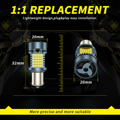 หลอดไฟ LED พร้อม Canbus 2016 120SMD T20 1156 1157 3156 3157 หลอดไฟเบรคสัญญาณหัน LED พร้อมหลอดไฟแฟนอัตโนมัติ